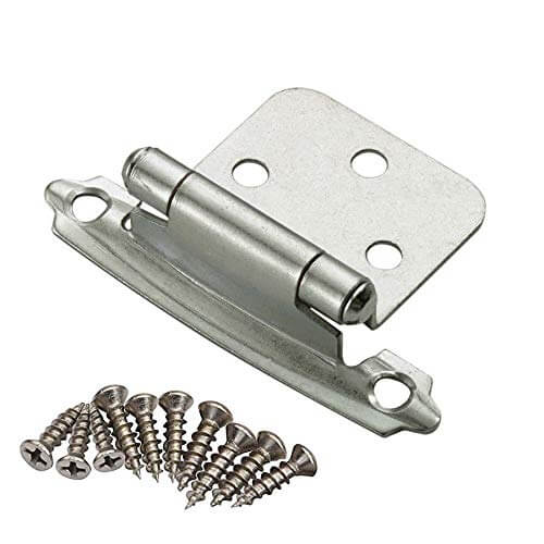 Self Closing Overlay Flush Satin Nickel Cabinet Hinges
