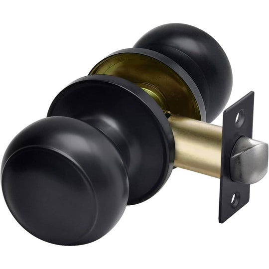 Passage Door Knob – Matte Black Finish