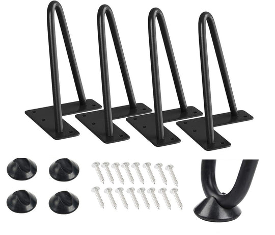 6 Inch Heavy Duty Hairpin Furniture Legs (4 Pack)