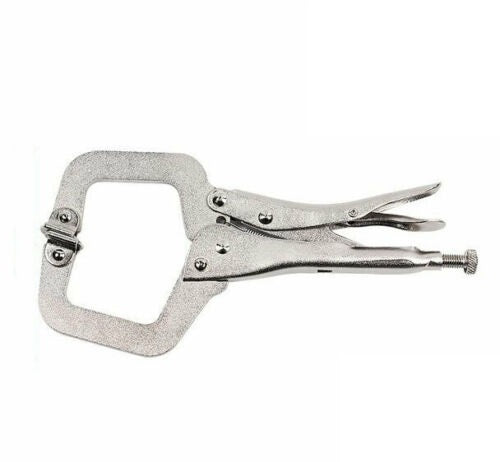 5 Pack of 11" Locking C-Clamp Pliers With Swivel Pads Welding Vise Clamps Holding