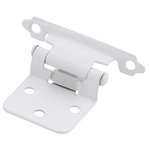 Self Closing Overlay Flush White Cabinet Hinges