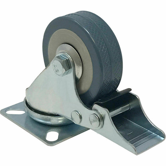 12 pack 2" Swivel Total Lock Brake Polyurethane Plate Caster PU