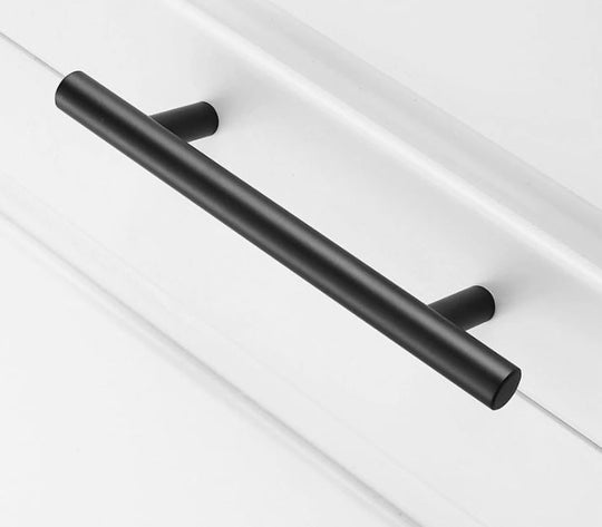 Cabinet Pulls Matte Black Stainless Steel Kitchen Drawer Pulls (20 Pack)