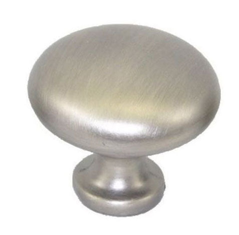 Brushed Nickel Finish Mashroom Knob